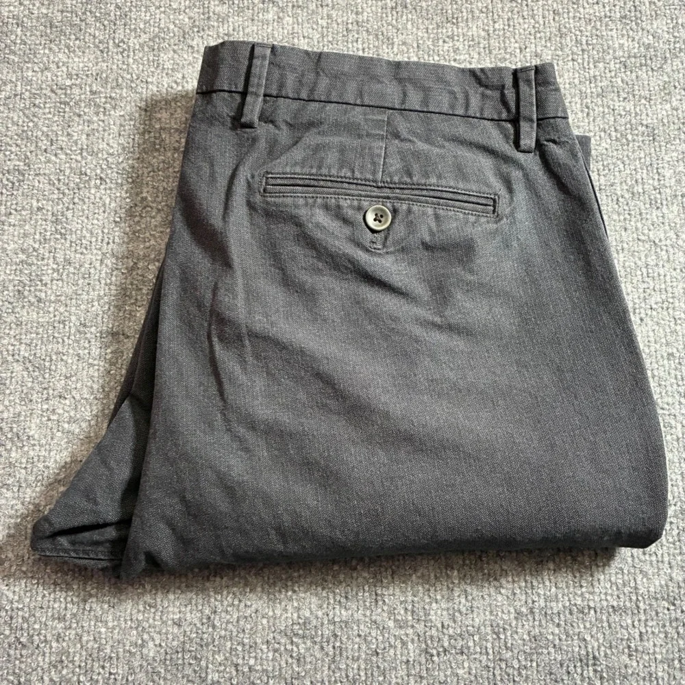 Banana Republic‎ Vintage Straight Pants Mens 36x34 Gray Cotton Chinos
